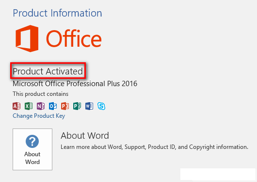 where is the license key in office for mac 2016